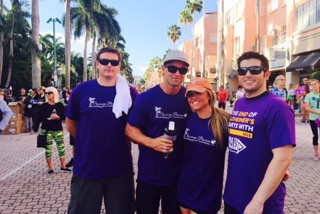 Brian Pearl of Lang Realty at Alzheimers Fundraiser in Mizner Park in Boca Raton